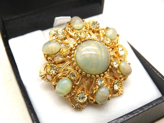 Broche Fantaisie Vintage Rétro - Bijou Ancien Occasion - Made In France - Pour Collectionneurs