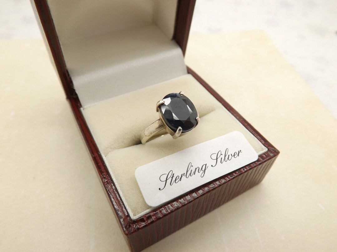 A Fine 925 Silver Studio Hand Made Vintage Period Dress Ring Made With a  Fine Raised Claw Type Setting Set With an Oval Sapphire Blue Stone - Etsy
