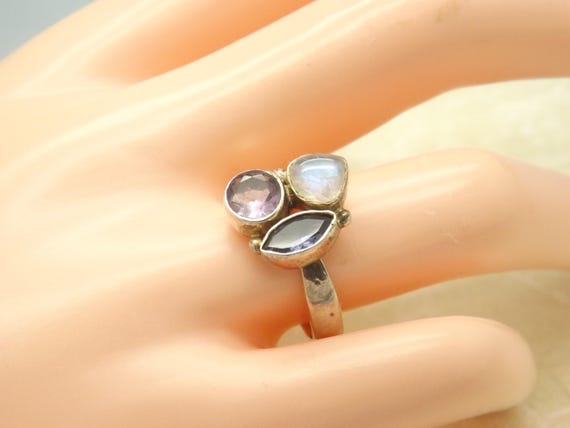 A very elegant abstract 925 solid marked silver d… - image 2