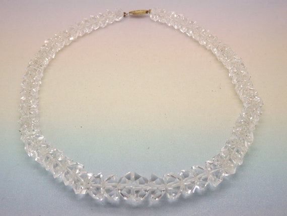 A very fine hand made single row crystal vintage … - image 2