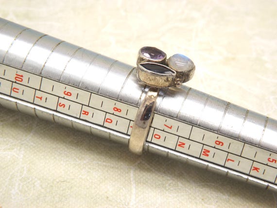 A very elegant abstract 925 solid marked silver d… - image 5