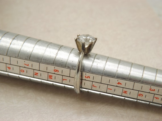 A very fine solitaire 925 solid silver vintage dr… - image 6