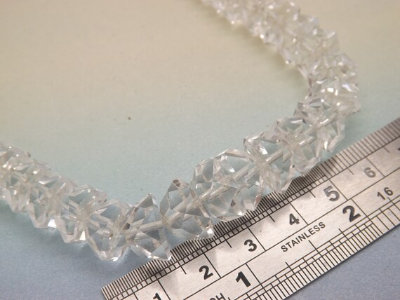 A very fine hand made single row crystal vintage … - image 4
