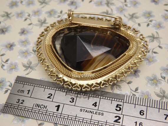 A very fine large stone triangular design vintage… - image 5