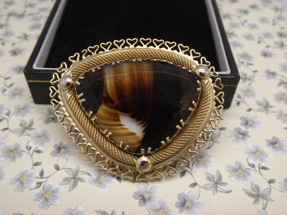 A very fine large stone triangular design vintage… - image 3