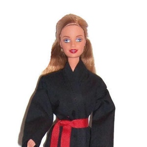 Black Karate Outfit-fits 11.5" dolls.