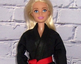 Black Karate Outfit-fits 11.5" dolls.