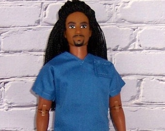 Blue Scrubs-fits dolls like Ken