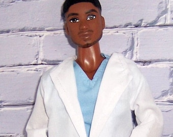 White Lab Coat-will fit 12"dolls