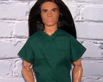 Pine Green Scrubs-will fit 12"dolls