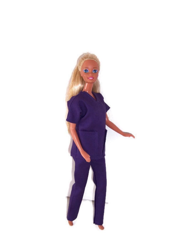 Doll Clothes-Slate Blue Scrubs-Made in the USA