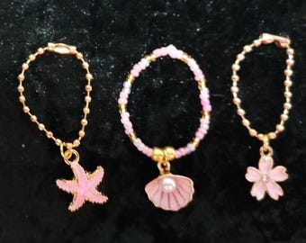 Pink Themed Necklace with Pendant-for 11.5" dolls
