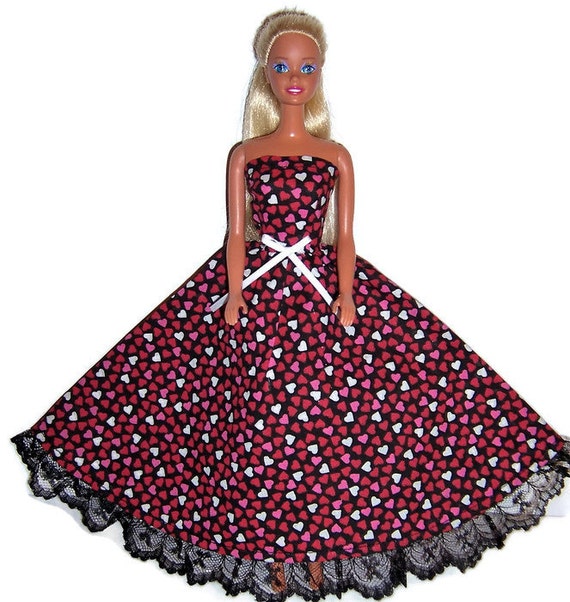 barbie with red heart dress