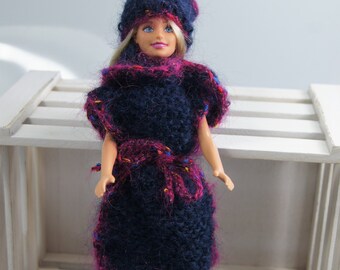 warm knitted tunic for the dressing doll