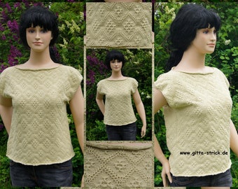 Summer sweater knitted/box shape