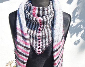 Triangular scarf, shoulder scarf colorful