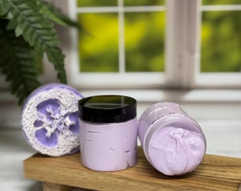 4 oz Foaming Sugar Scrub: Exfoliating Skin Softener