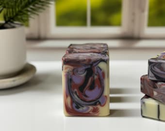 Black Cherry Artisan Soap: Handmade Cold Process Bar Soap