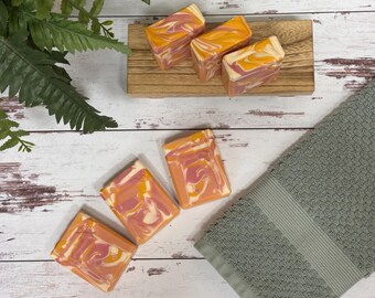 Citrine Crystal Handmade Soap: Vegan Cold Process Artisan Soap