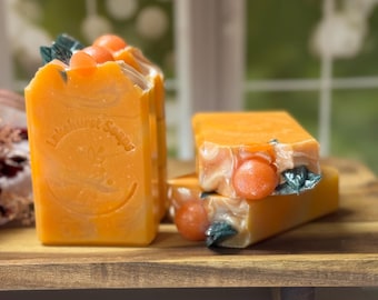 Satsuma Cold Process Bar Soap. Artisan Soaps.