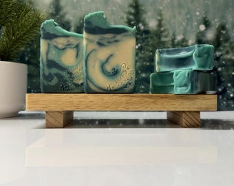 Handmade Herbal Soap, Basil Sage Mint, Creamy Lather