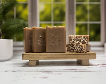 Oatmeal Milk & Honey Soap: Handmade Vegan Cold Process Soap