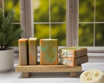 Handmade Mango Papaya Cold Process Soap: Artisan Bar Soap