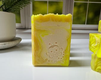 Handmade Lemon Cold Process Soap: Citrus Kitchen Soap