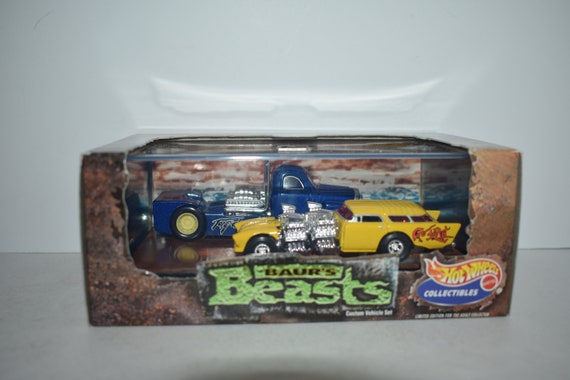 1/64 HOT WHEELS COLLECTIBLES HOT ROD SERIES BAUR'S BEASTS GO MAD & TORQUED OFF 