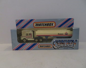 Matchbox Convoy CY-17 Scania Petrol Tanker Amoco 1983 Nice w/Box