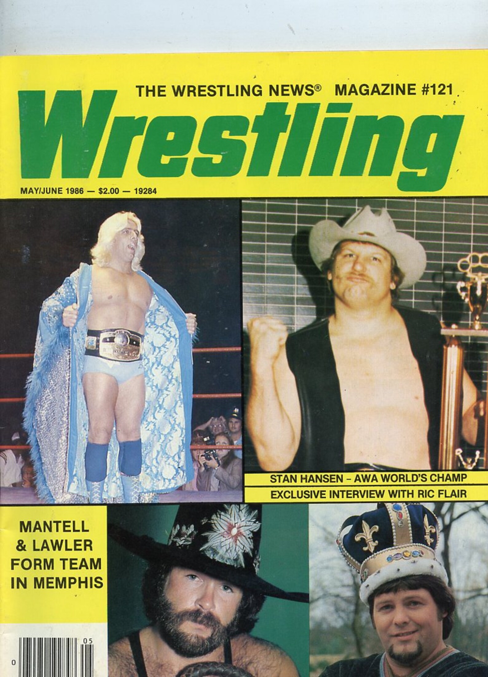 The Wrestling News Magazine 121 1986 Ric Flair Dutch Mantel Etsy