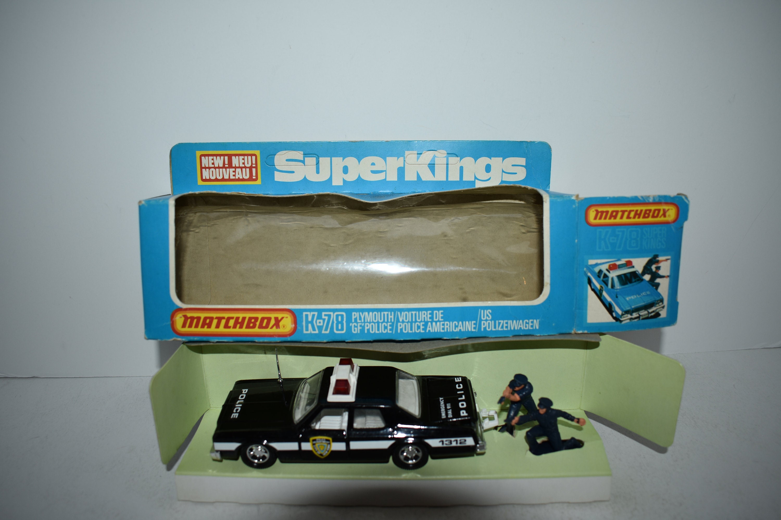1979 Matchbox Superkings Matchbox Plymouth Gran Fury Police Car