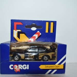 Corgi J57 Zakspeed Ford Capri #52 Black & Gold 1984 MISB