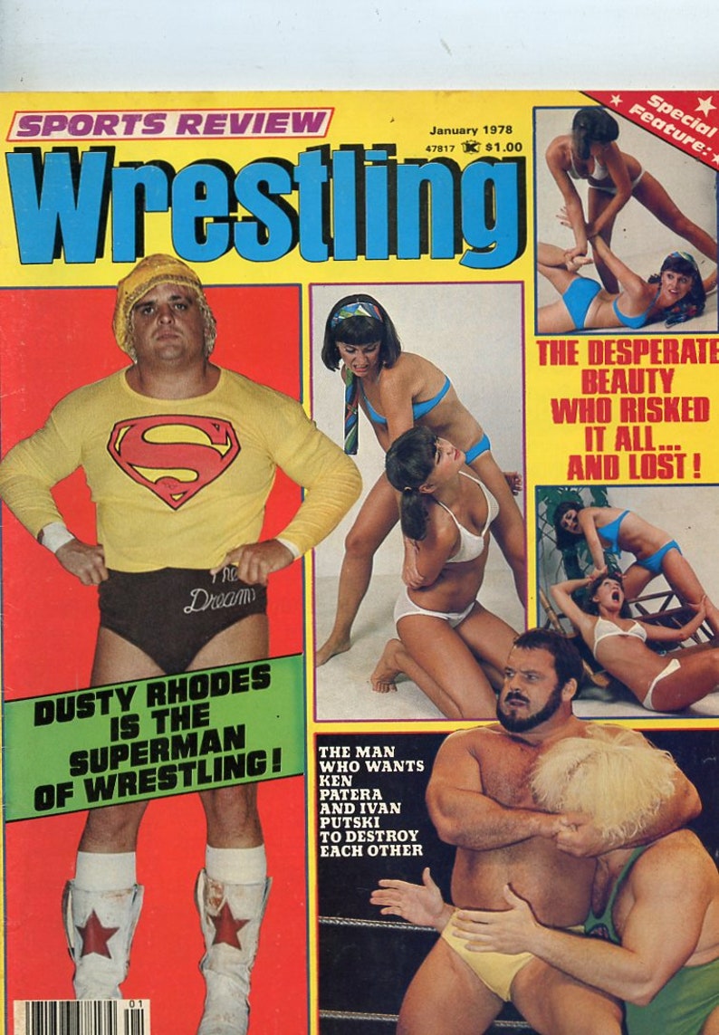 Sports Review Wrestling Magazine January 1978 Female Apartment Etsy