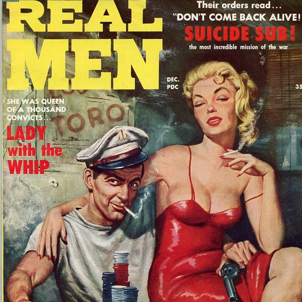 Real Men Men's Interest Magazine Stanley Pub Vol 3 #6 December 1958 VG- 3.5