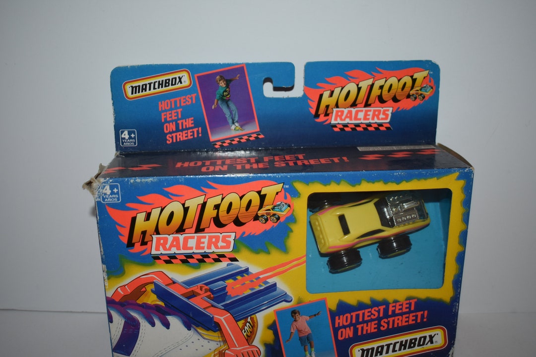 Matchbox Racers Matchbox Hot Foot Racers Yellow Race Car 1991 MISB - Etsy