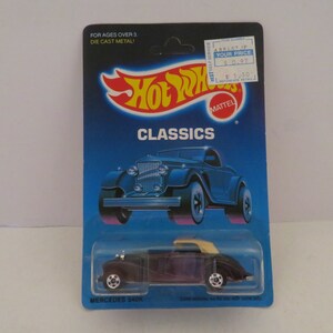 Hot Wheels Classics #5142 Mercedes 540K Black 1988 MOC