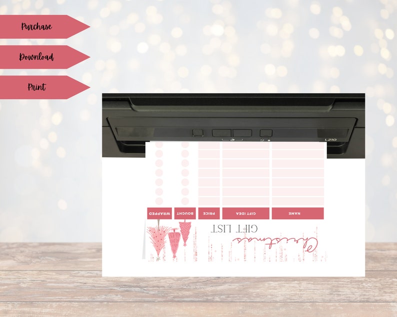 Printable Christmas Gift Planner Organize Your Holiday - Etsy