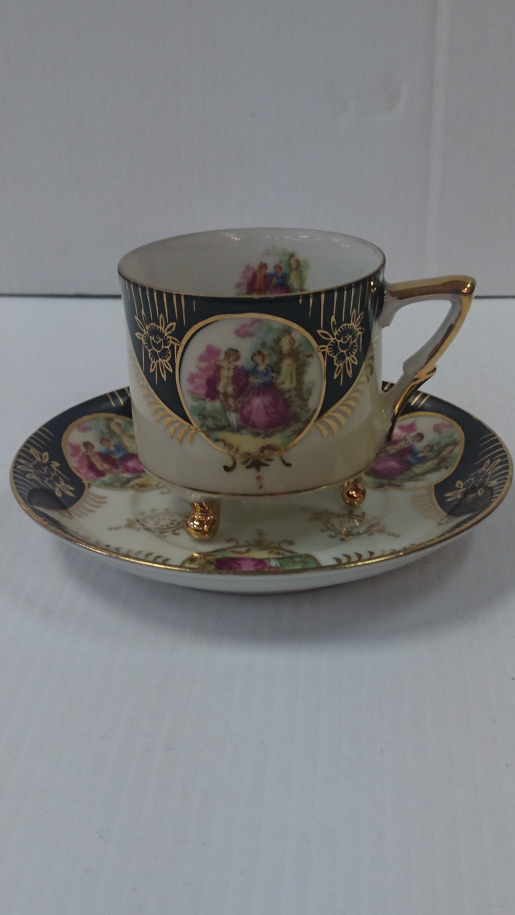Royal Sealy Footed China Cup and Saucer Made in Japan Etsy