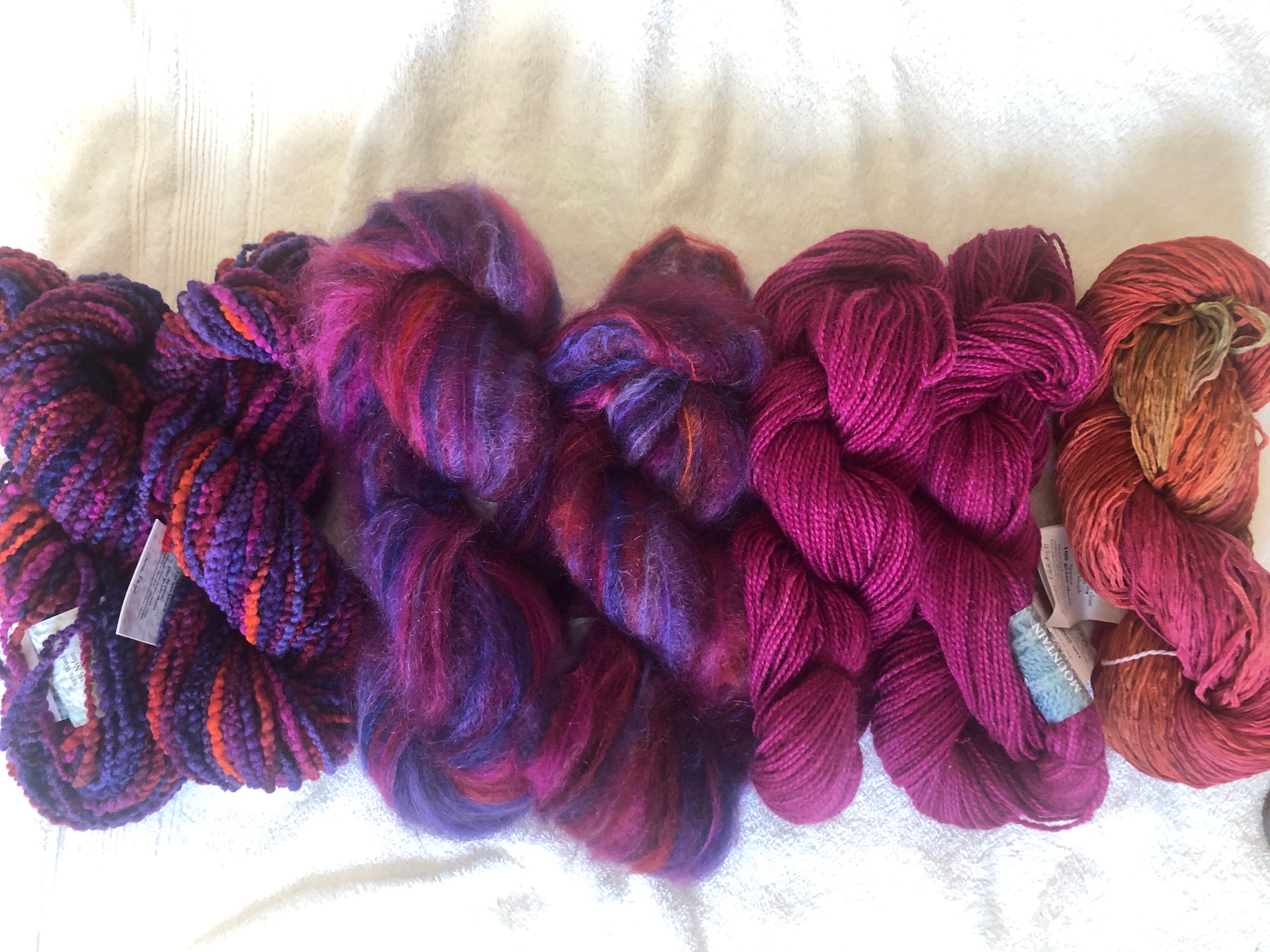 Mountain color yarns warm and wooly throw Etsy