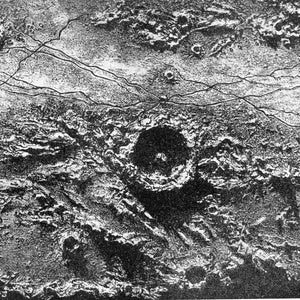 1920 Original Antique Print   Antique Astronomy Print   Lunar Crater print   Moon print   Triesnecker Crater print   Robert Ball Astronomy