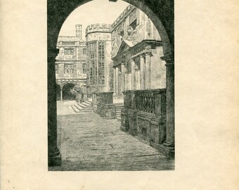 Blackall   Trinity College Print   Cambridge University Print   Vintage Cambridge Print   University Print   Cambridge Art Print   16