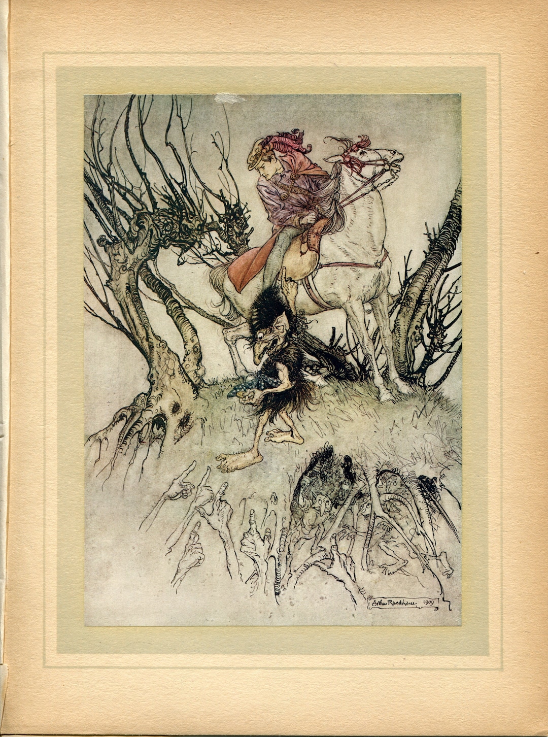 Arthur Rackham Undine Antique Print From a 1st Edition Dated 1912 ...