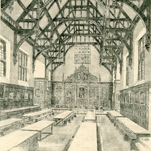 Blackall   Kings College Chapel Print  Cambridge University Print   Vintage Cambridge Print   University Print   Cambridge Art Print - 9