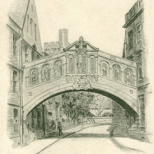 Blackall 1920   Hertford College   Oxford University Print   Vintage Oxford Print   University Print   Varsity Print   Oxford Art Print  24