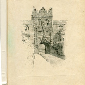 Blackall Jesus College Print Cambridge Universiteit Print Vintage Cambridge Print Universiteit Print Cambridge Art Print - 22