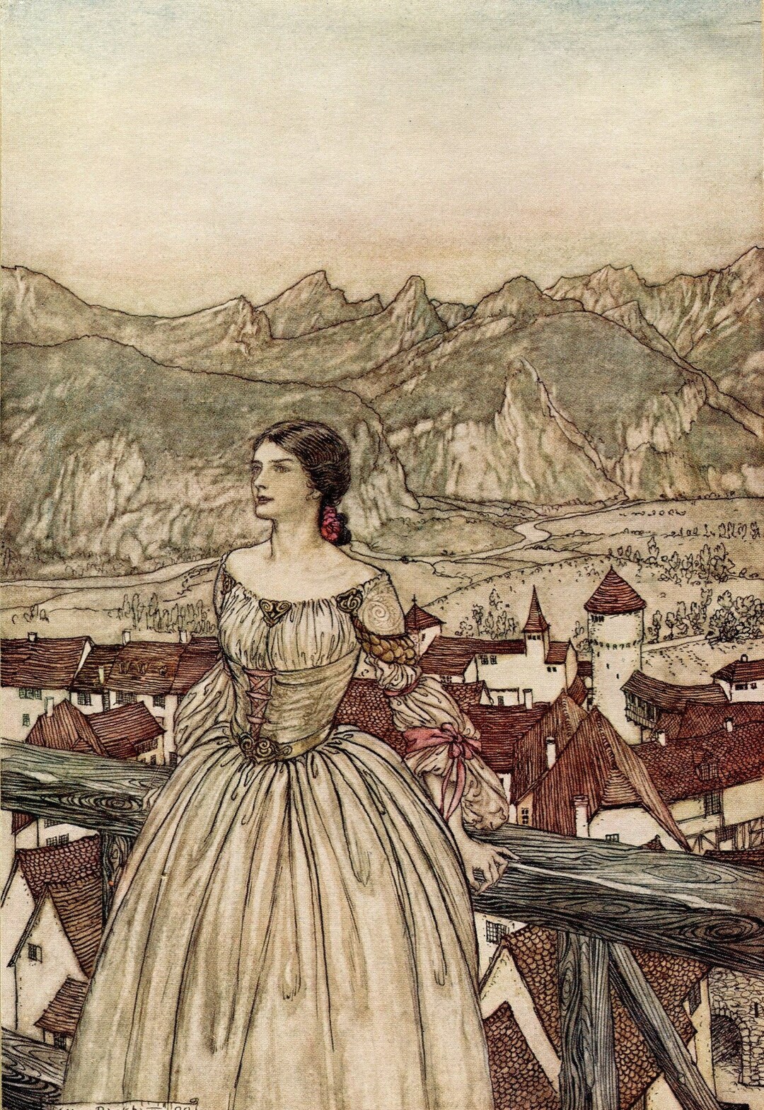 Arthur Rackham Undine Antique Print From a 1st Edition Dated 1912 ...