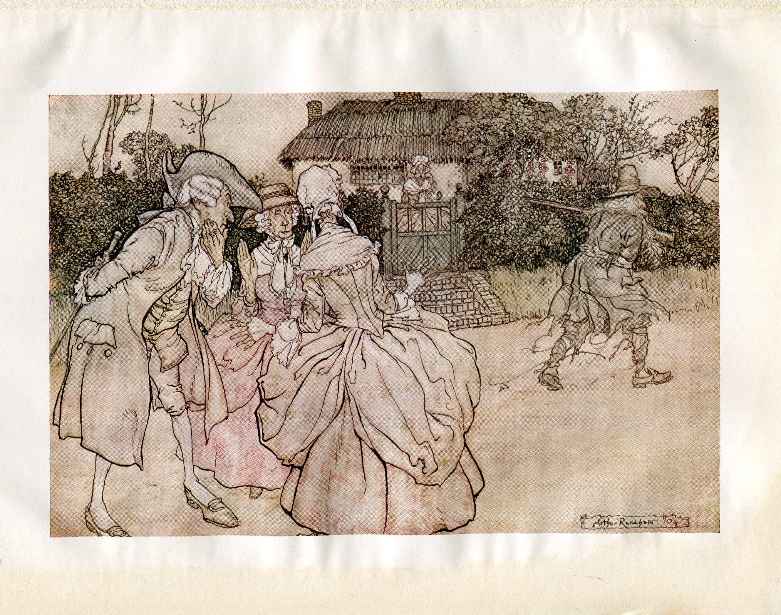 Arthur Rackham Antique Print Rip Van Winkle 1916 Arthur Rackham Vintage ...
