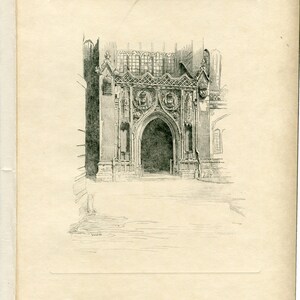 Blackall   Kings College Chapel Print  Cambridge University Print   Vintage Cambridge Print   University Print   Cambridge Art Print - 9