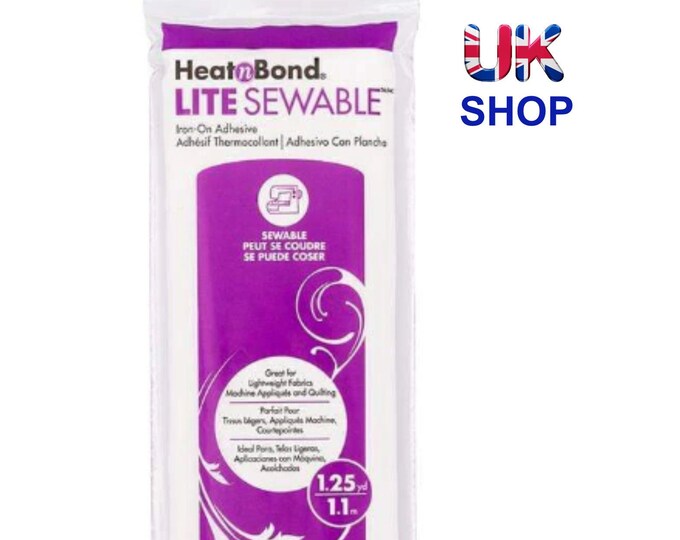 Heat N Bond Lite Sewable Iron-on Adhesive Pack, 17 in X 1.25 Yds (45 ...